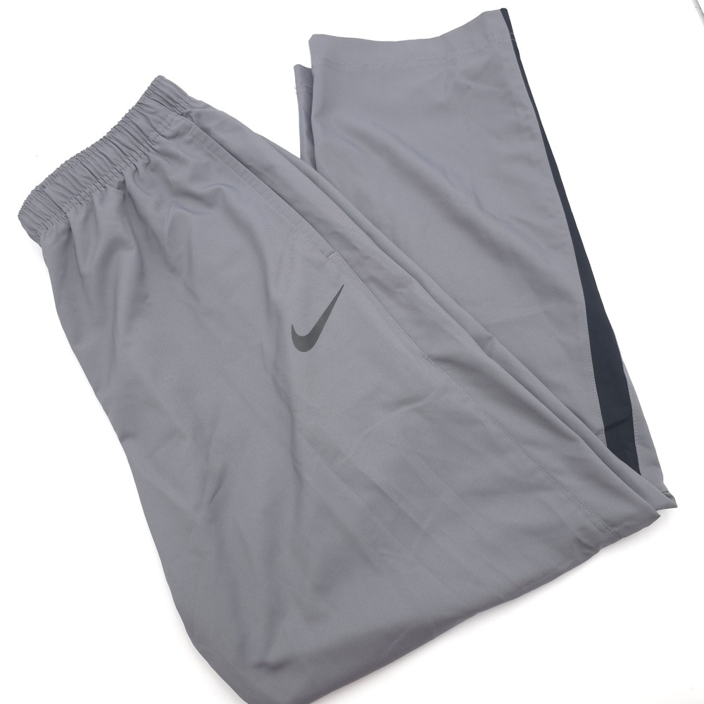 Nike Mens XL Gray Athletic Track Training Pants Side Stripe Swoosh Logo